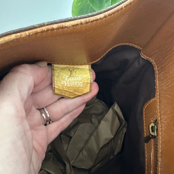 Vintage Louis Vuitton Tan Leather Interior Tote Bag - Picture 4 of 6